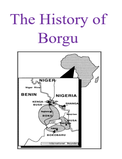 History of Borgu